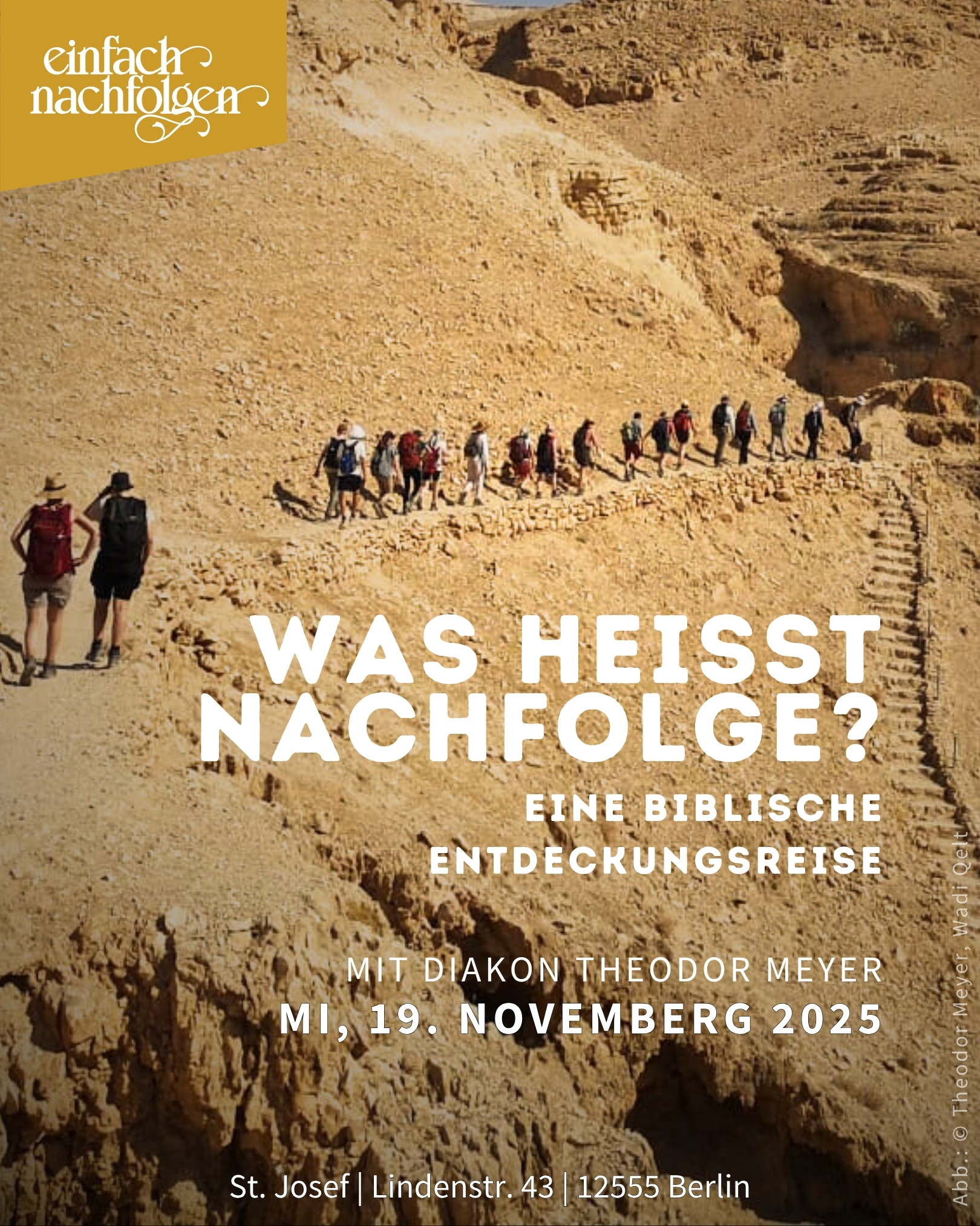 Herzliche Einladung zur Veranstaltungsreihe: EINFACH NACHFOLGEN!