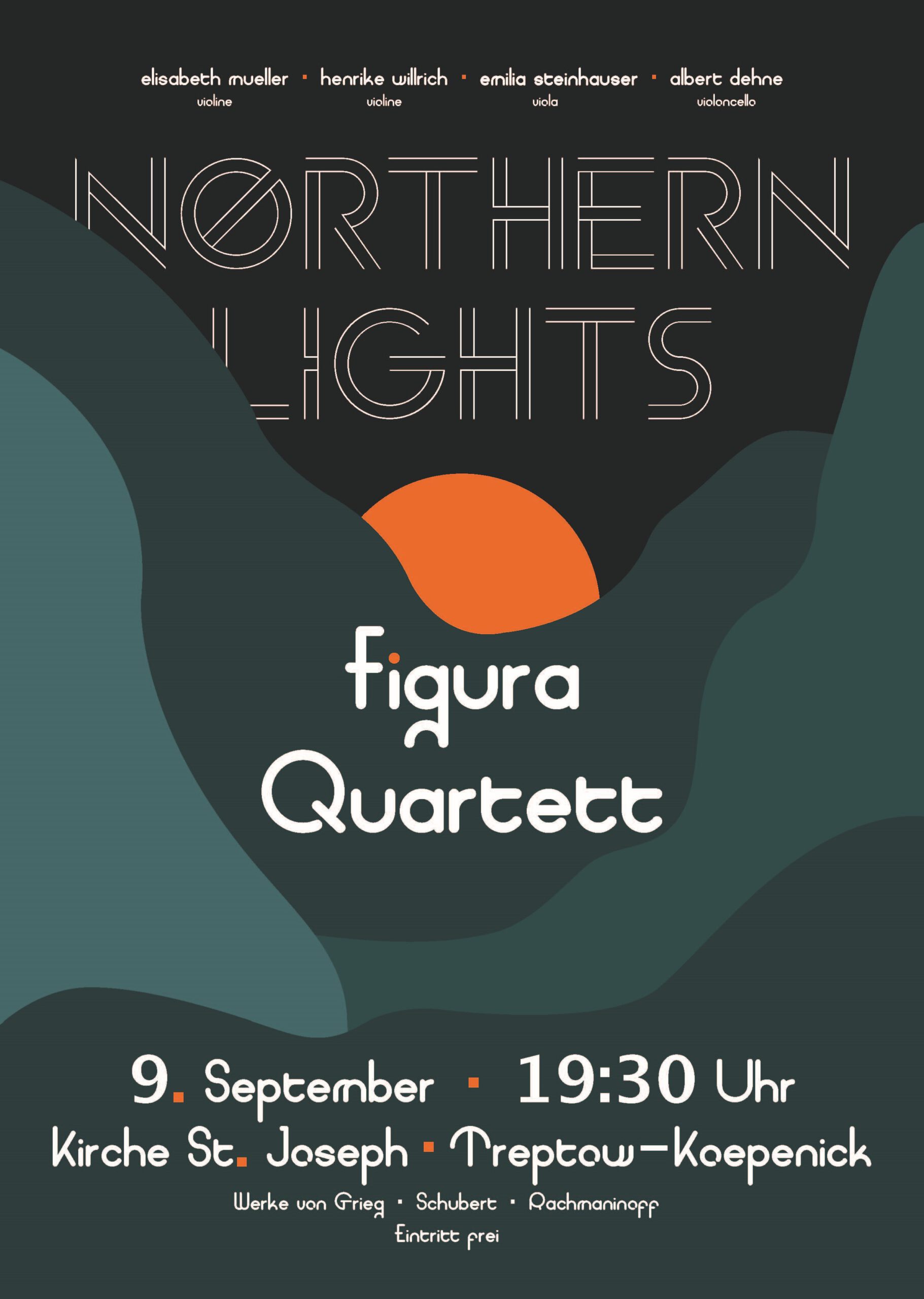 Konzert mit dem Streichquartett „Figura“ Samstag, 9.9.2023 19.30 Uhr
