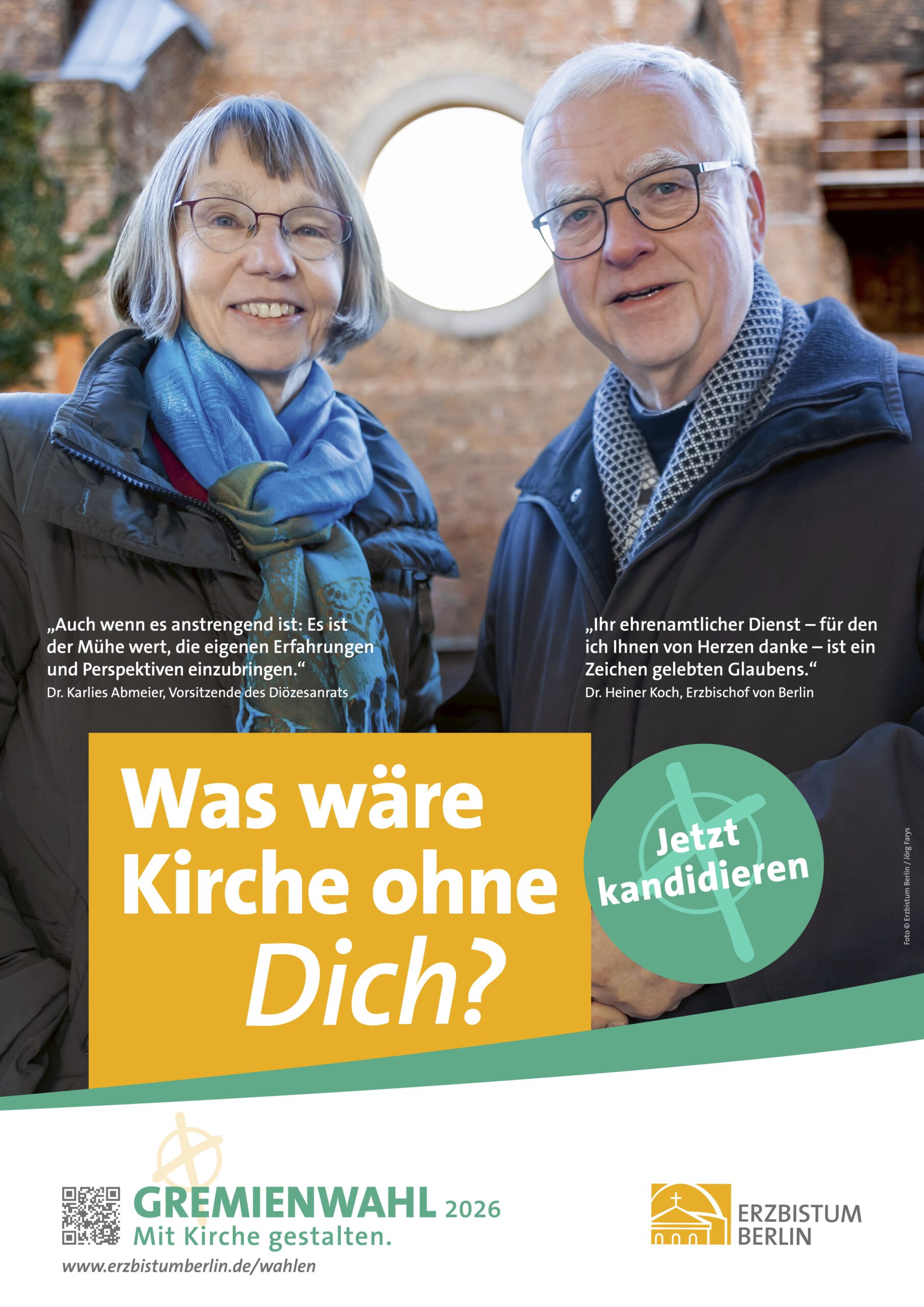Gremienwahlen im Erzbistum Berlin am 14. und 15. November 2026