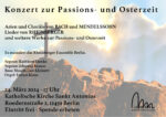 Palmsonntag, 24.3.2024 Konzert zur Passions- und Osterzeit