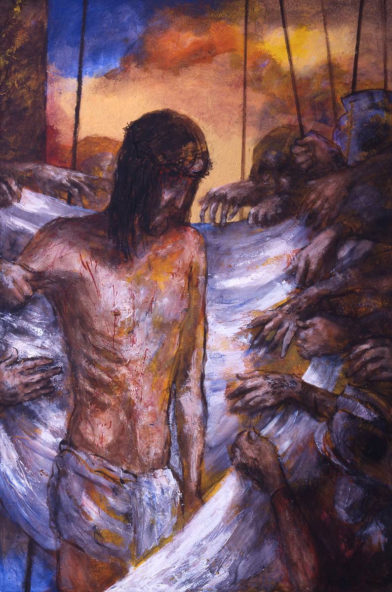 Jesus wird  seiner Kleider beraubt | 10. Station auf dem Online-Kreuzweg