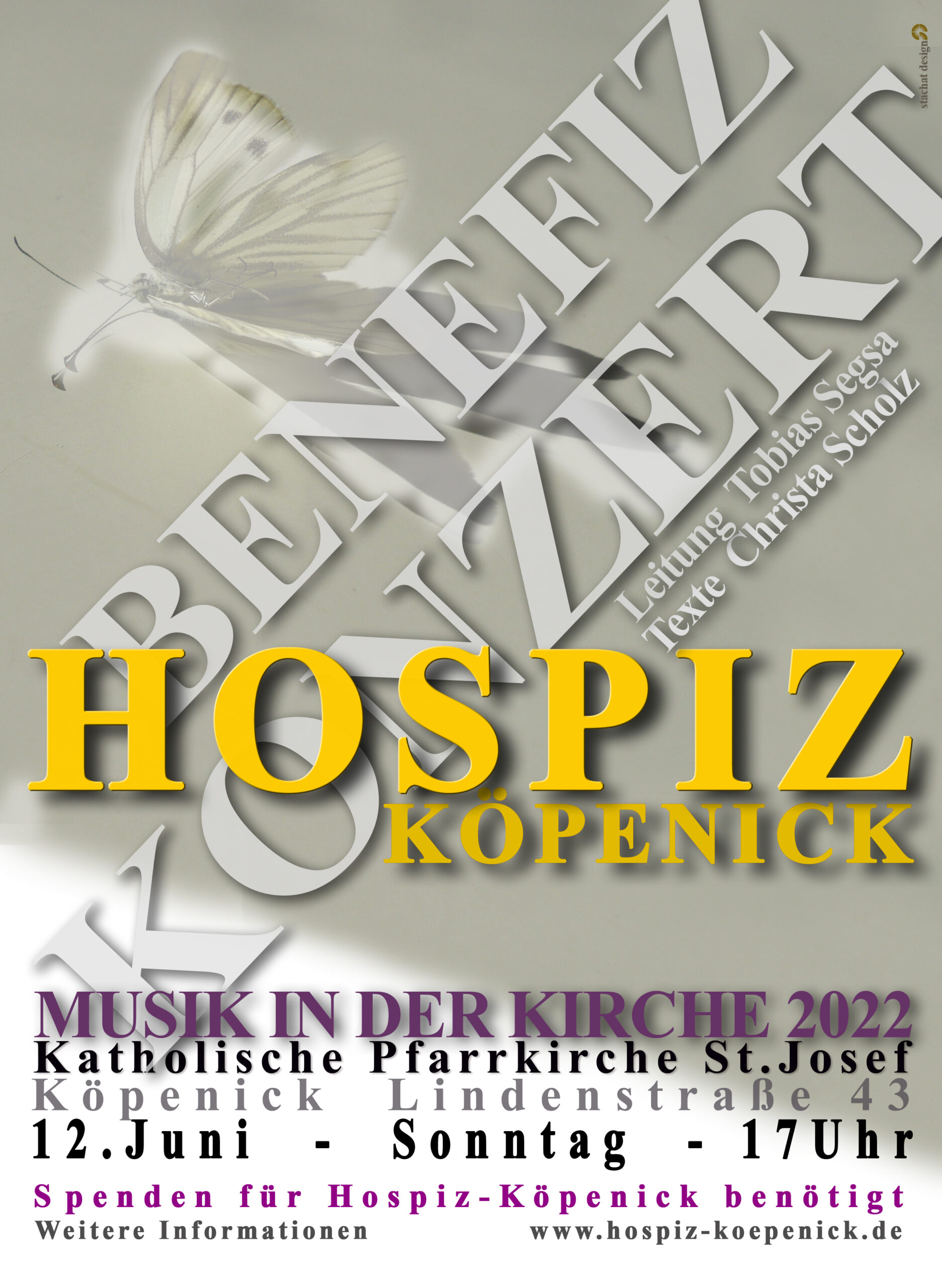 Benefizkonzert für das Hospiz Köpenick | Sonntag, 12.6. 17 Uhr in St. Josef